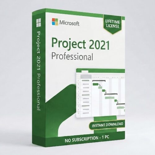 Microsoft Project 2021 Professional License Key Box